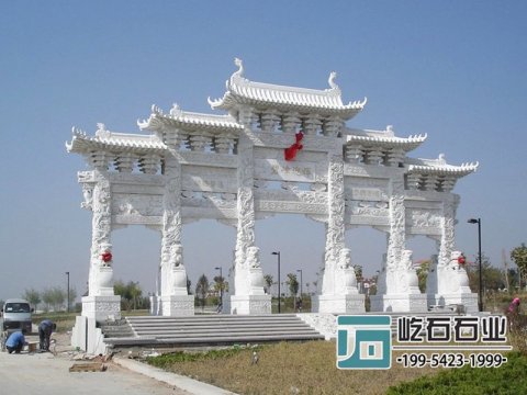 安装制作五门牌坊时的要求