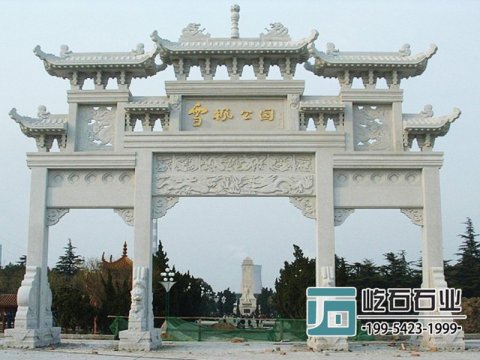 村庄路口安装的乡村牌坊有着怎样的效果