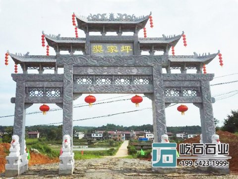 石雕牌坊制作时要注意的事项