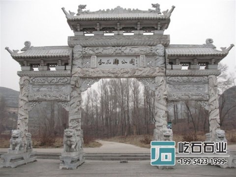 石牌坊的制作与简介