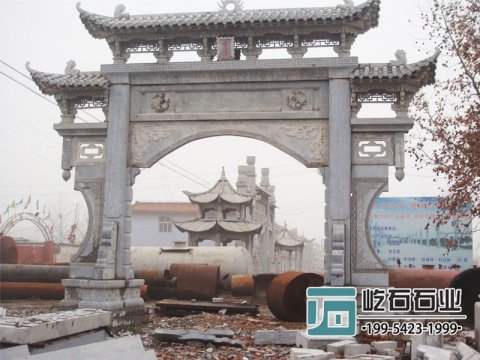 单门牌坊安装样式图片