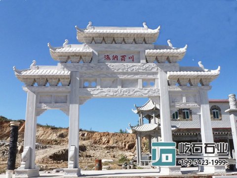 汉白玉石牌坊制作厂家介绍